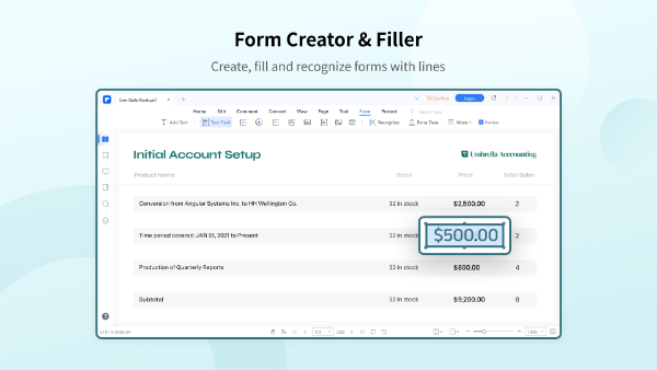 表单创建与填写